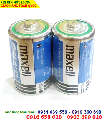 Maxell R20C, SUM1; Pin đại D 1.5v Maxell R20C, SUM1 Power ACE (Made in Indonesia) _ Vỉ 2viên 